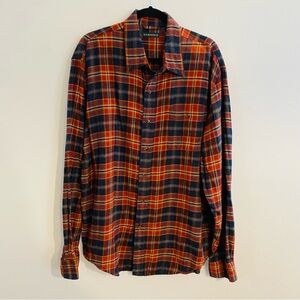 PRICE DROP G.H. Bass & Co. Men's Plaid Shirt - Red and Blue